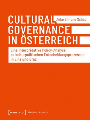 cover image of Cultural Governance in Österreich